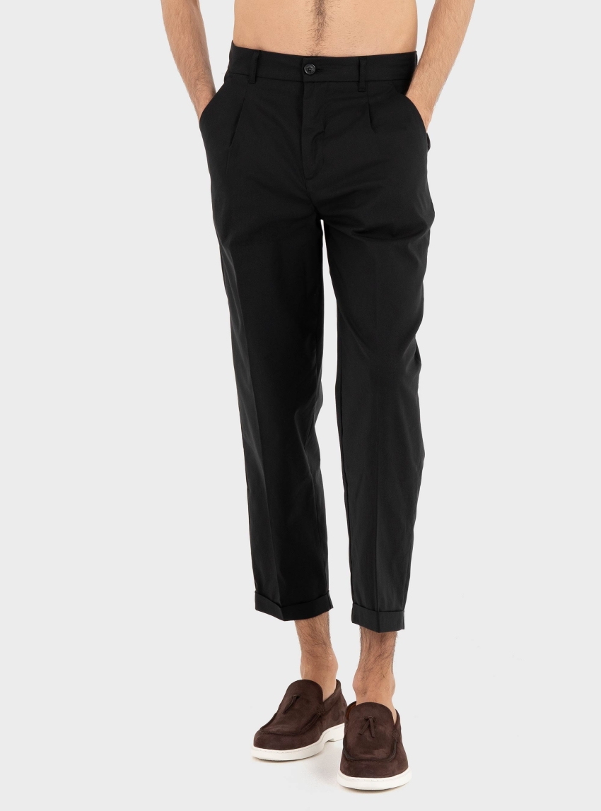 Gianni Lupo Pleated Trousers - Black