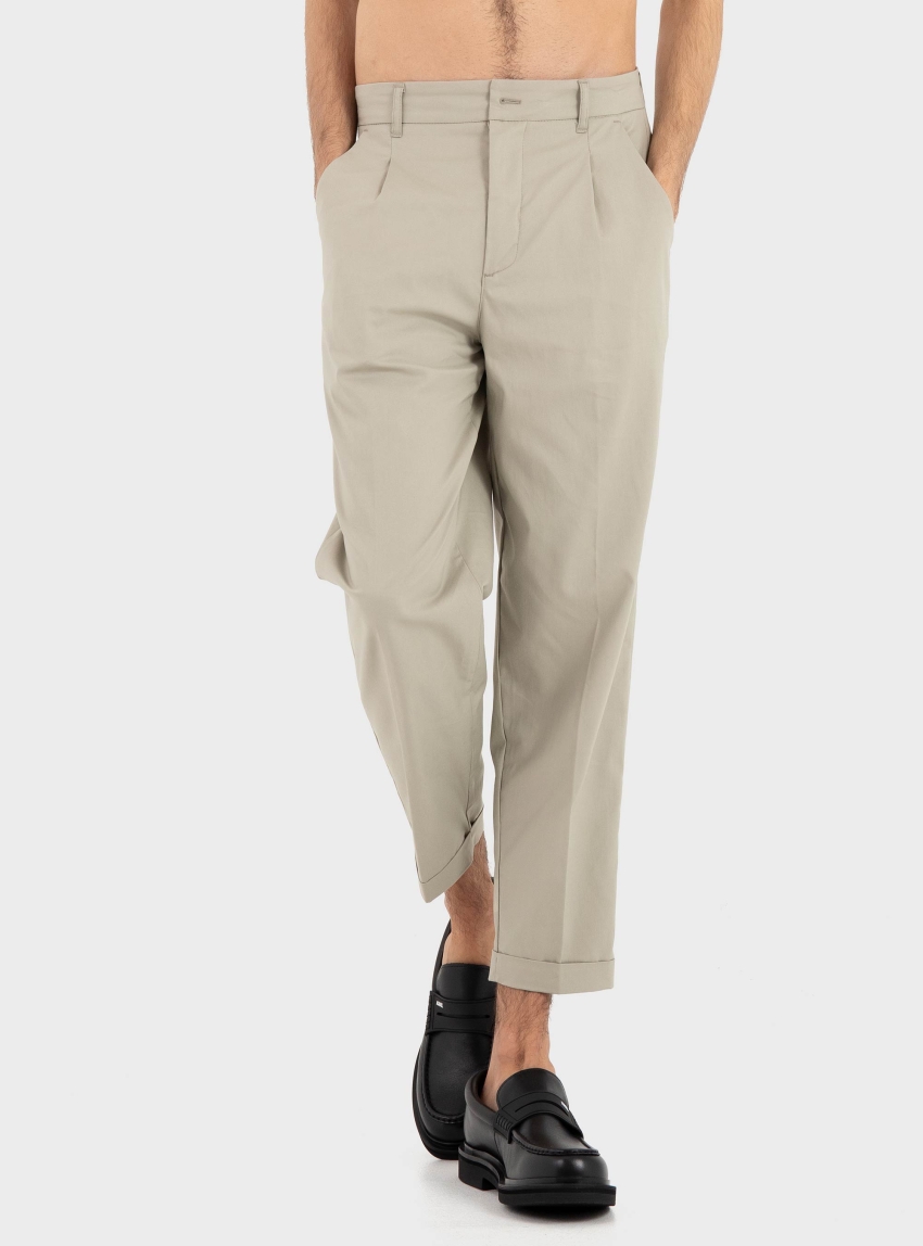 Gianni Lupo Pleated Trousers - Sand