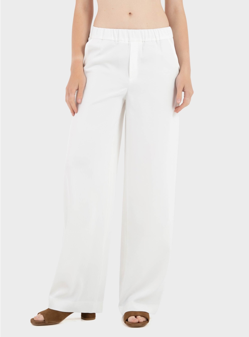 Drykorn Slip-On Barrel-Leg Trousers Consider - Off White