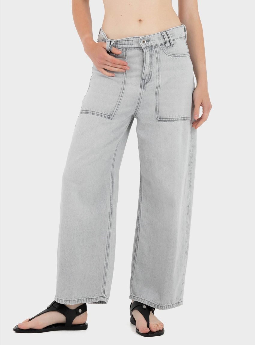 Drykorn Mid Rise Pants Derive - Grey