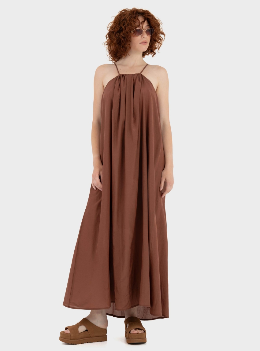 Black & Black Dress - Brown