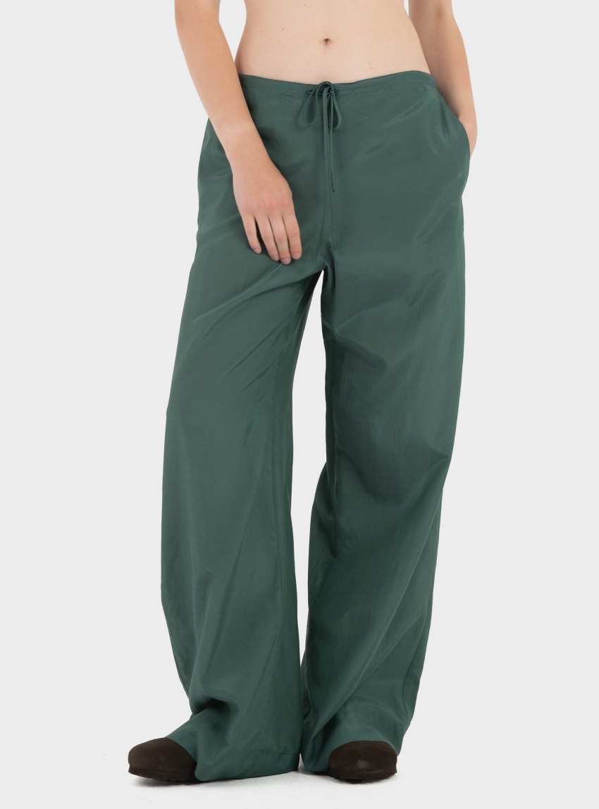 Black & Black Pants - Green