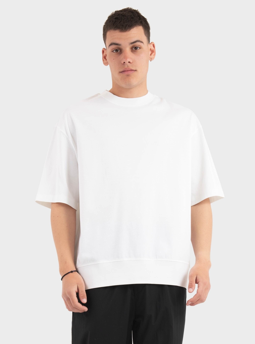 Calvin Klein Interlock Cuff T-Shirt - White