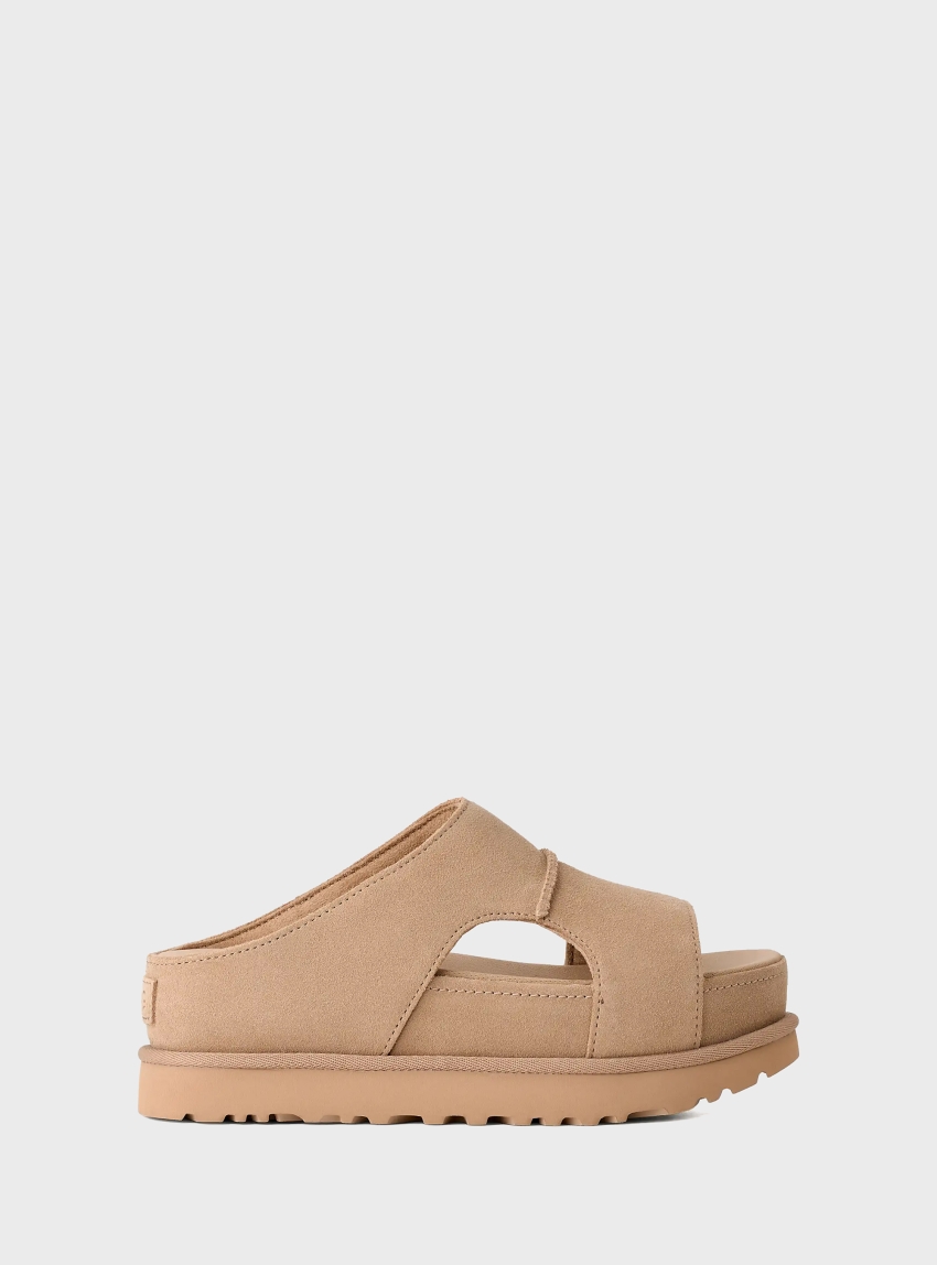 UGG Goldenstar Hi Cutout Slide Sandals - Sand