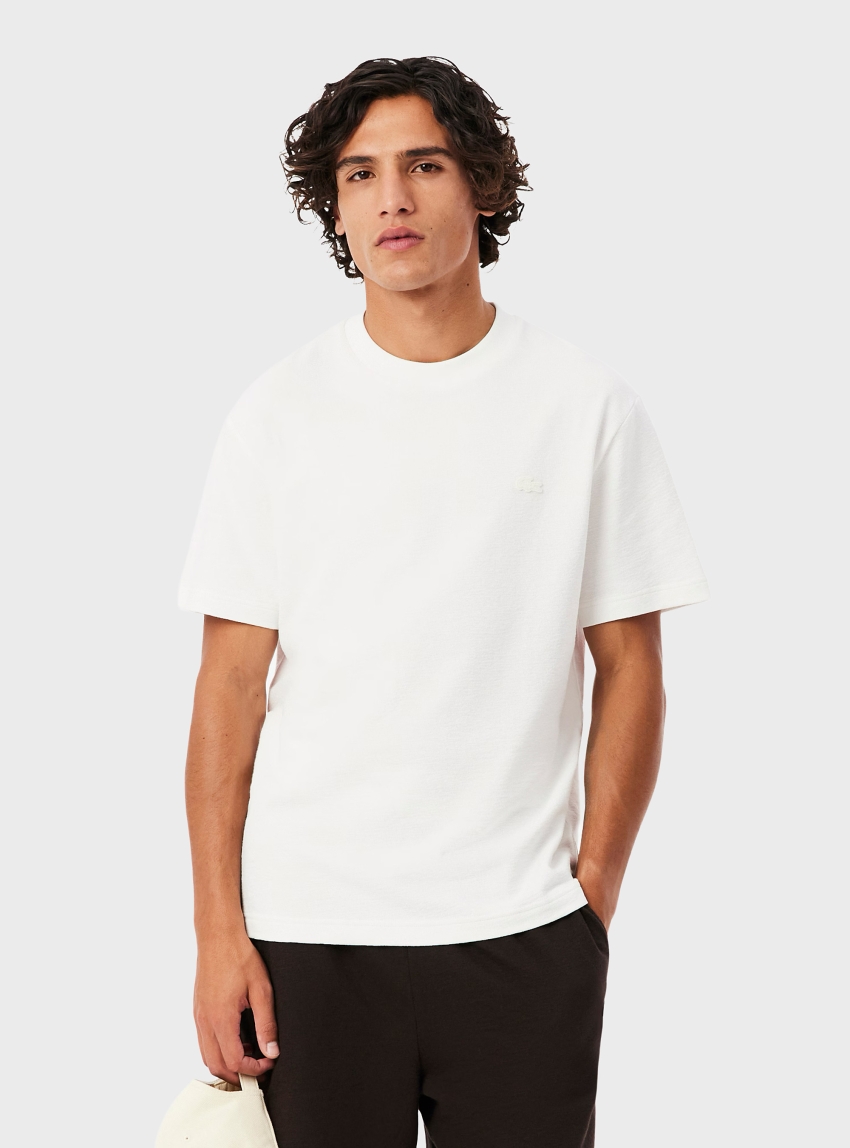 Lacoste Textured Jersey T-shirt - White
