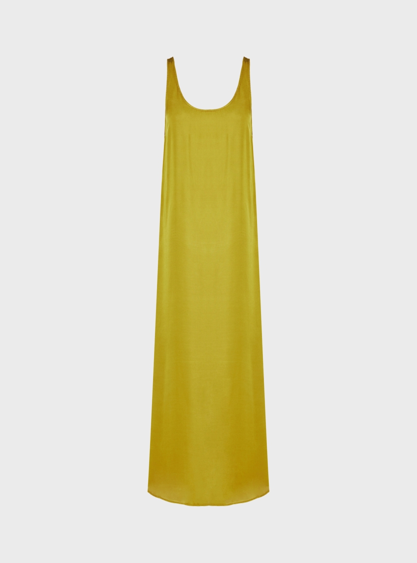 Dirty Laundry Maxi Slip Dress - Olive 