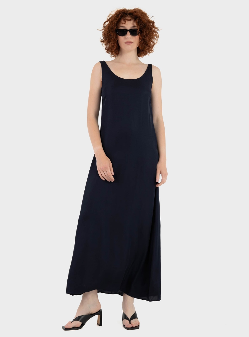 Dirty Laundry Maxi Slip Dress - Blue
