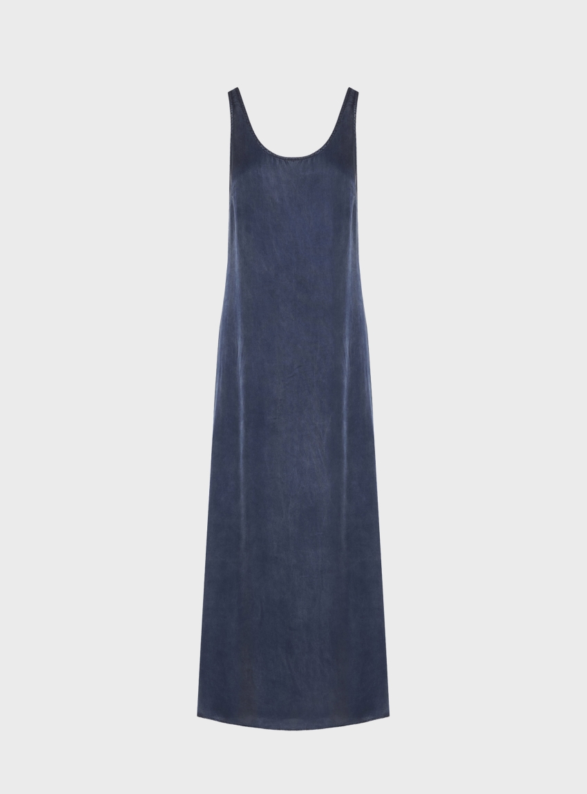 Dirty Laundry Maxi Slip Dress - Blue