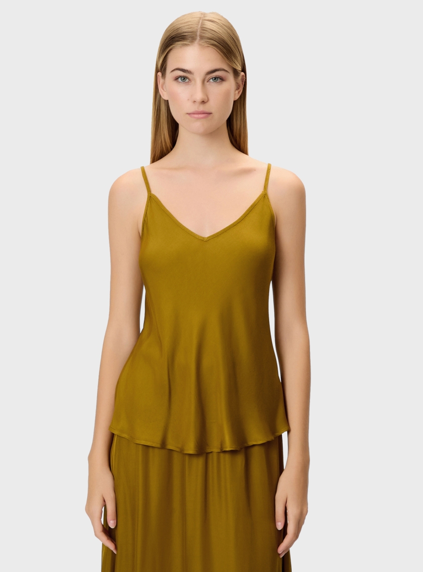 Dirty Laundry Strappy Top - Olive 