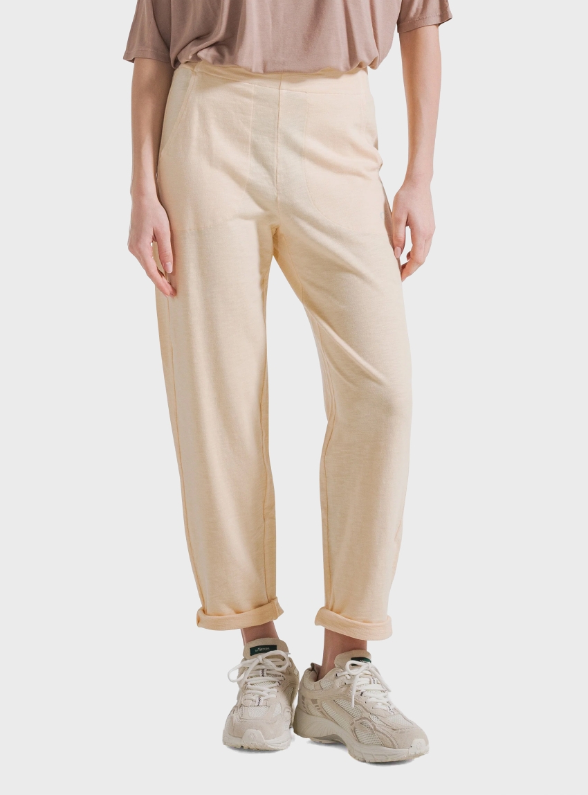 Deha Flamme' Straight Pants - Peach