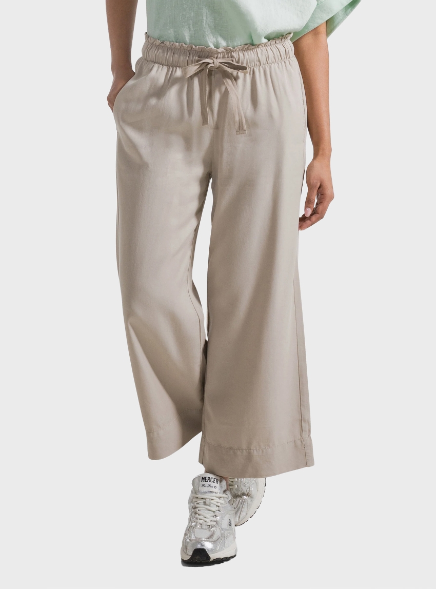 Deha Tencel Crop Pants - Beige