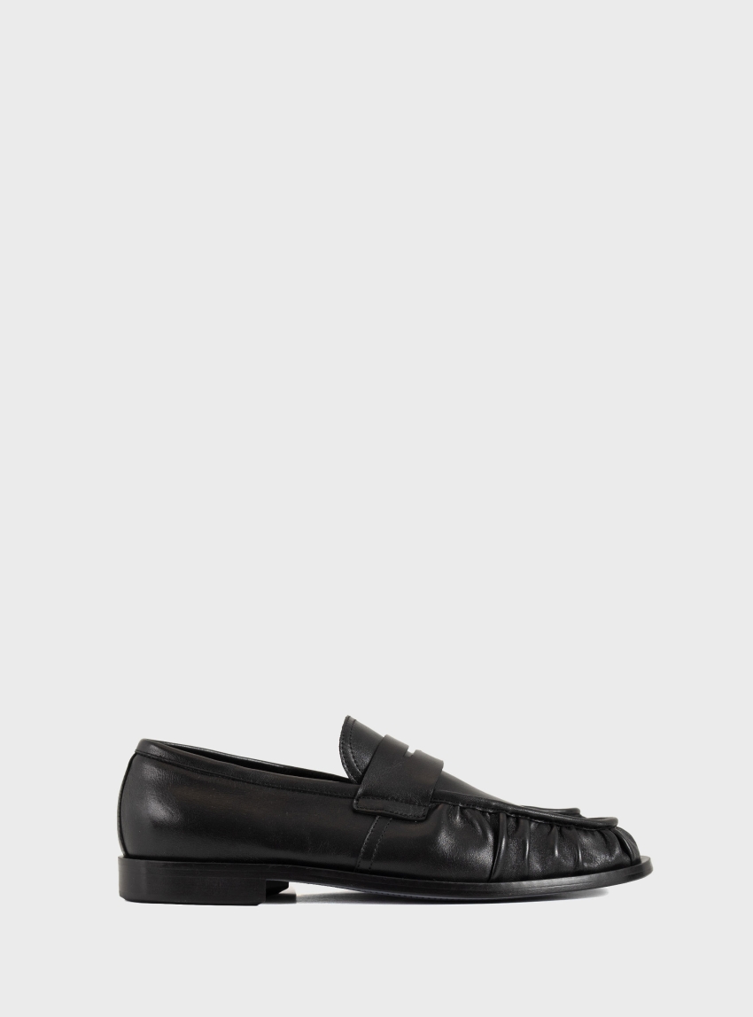 Per La Moda Penny Loafers - Black
