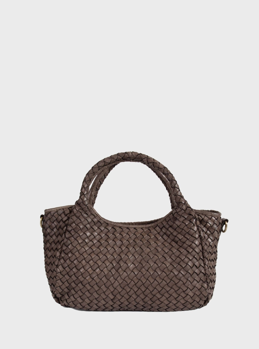 Philippe Lang Leather Tote Bag - Taupe