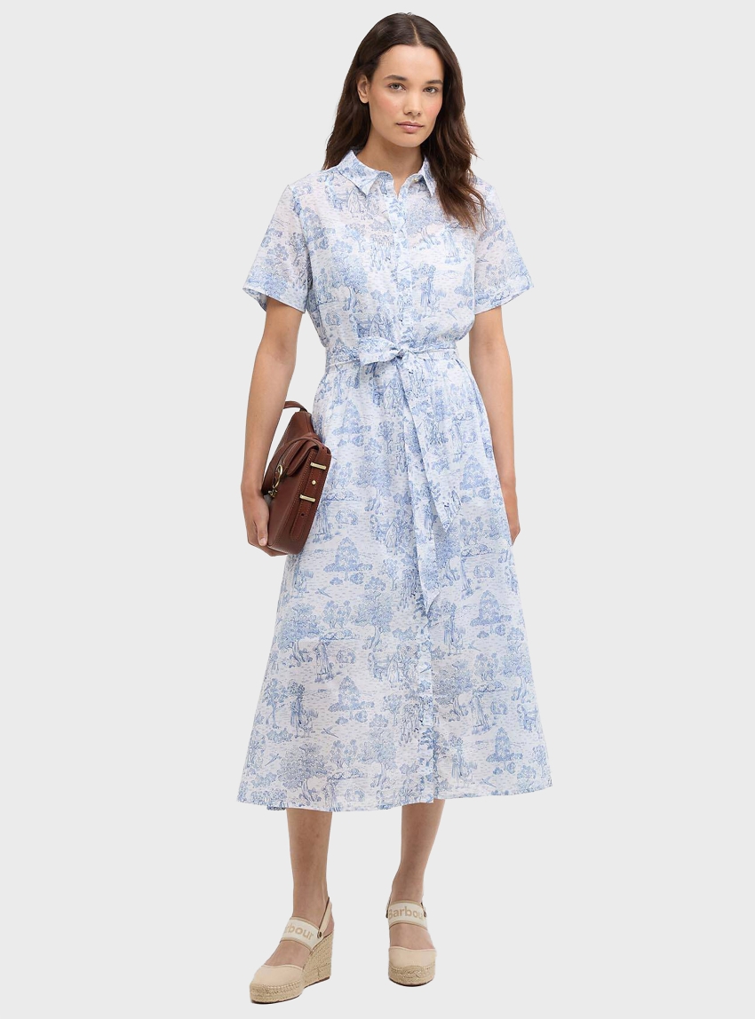 Barbour Wisteria Midi Dress - Blue