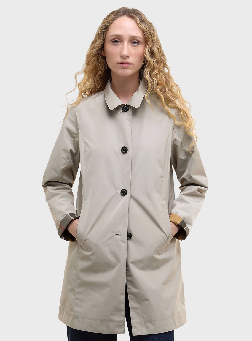 Barbour Babbity Reversible Showerproof Jacket - Pumice Stone