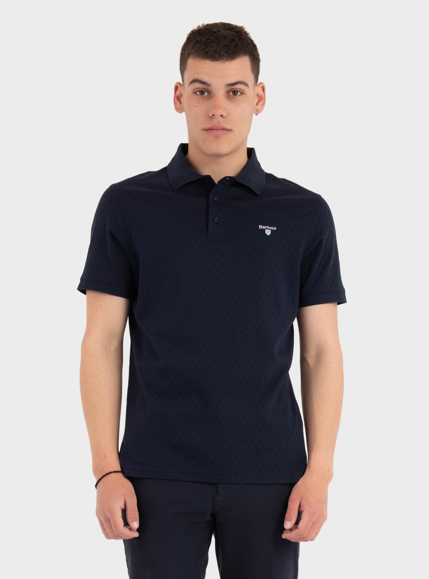 Barbour Sutton Tailored Polo Shirt - Navy