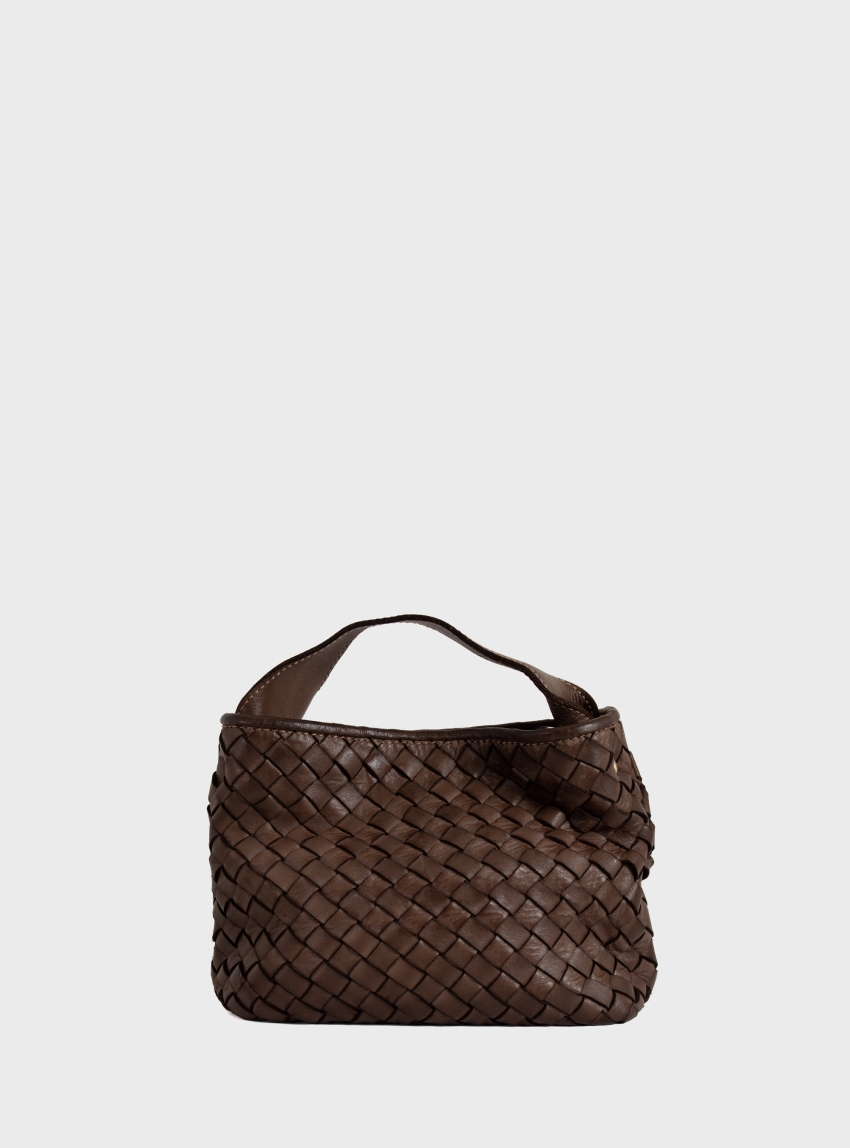 Philippe Lang Leather Small Tote Bag - Taupe