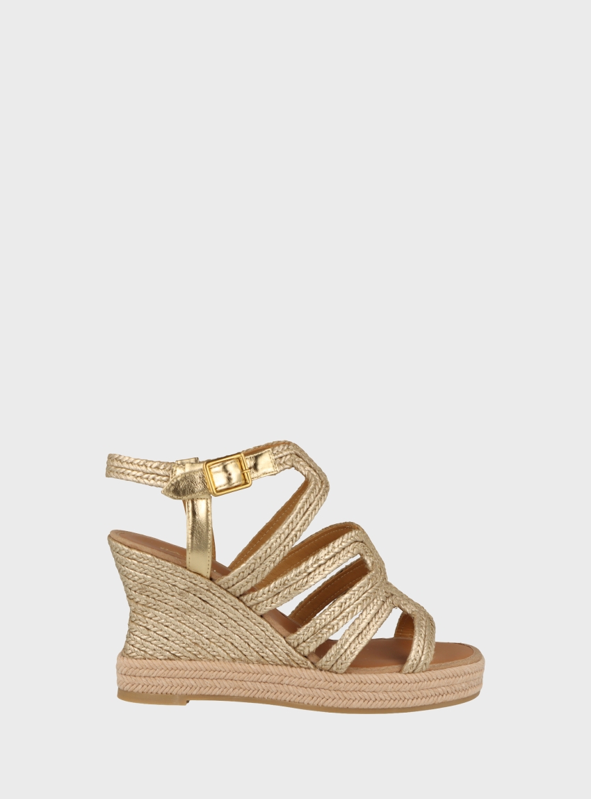 Casteller Heel Sandals - Gold