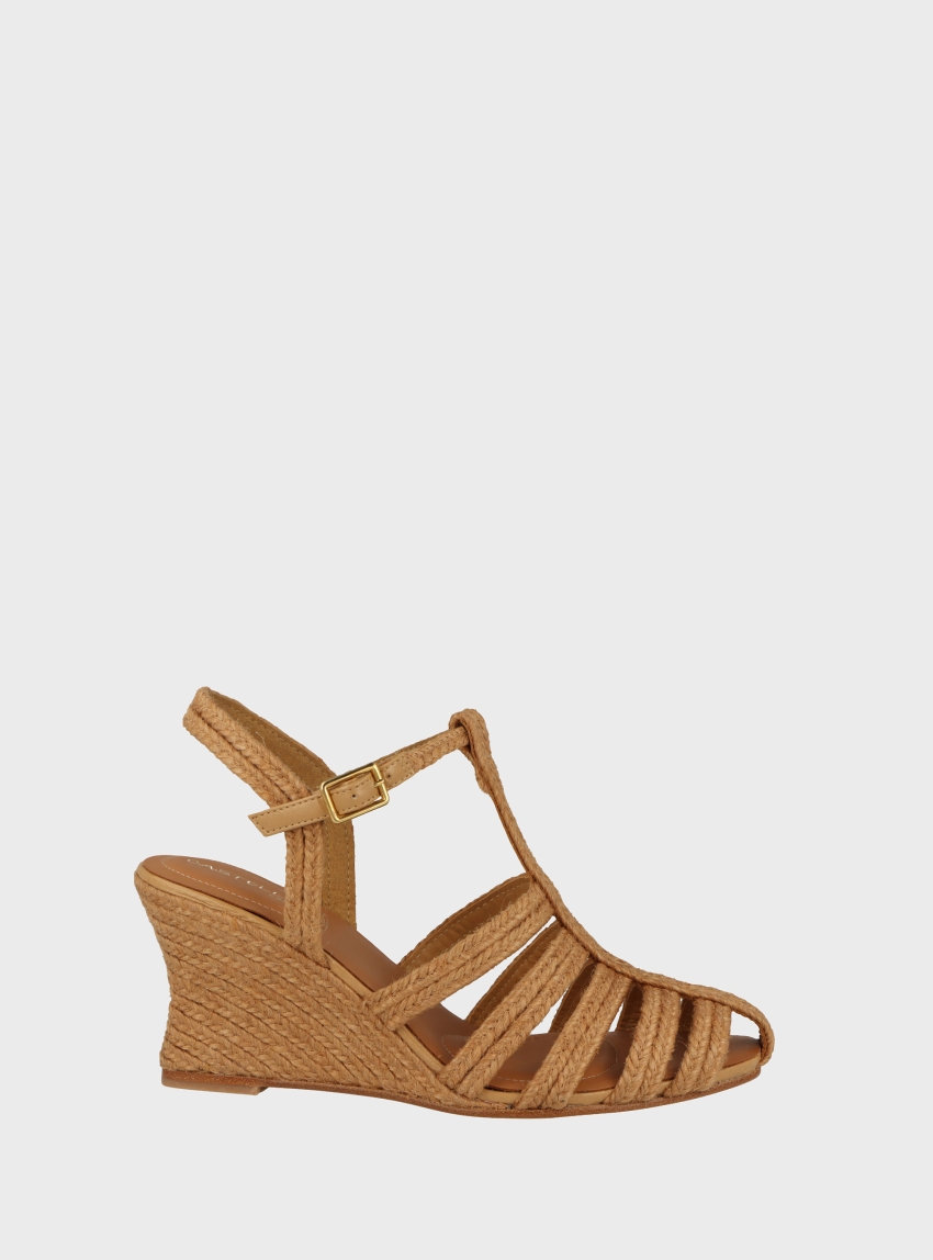 Casteller Heel Sandals - Dark Beige
