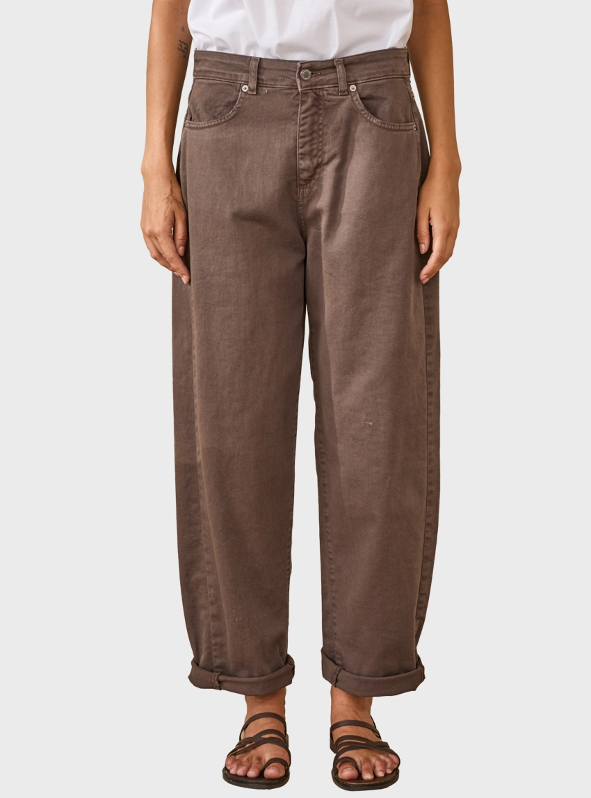 Souvenir Wide Leg Jeans - Dark Brown