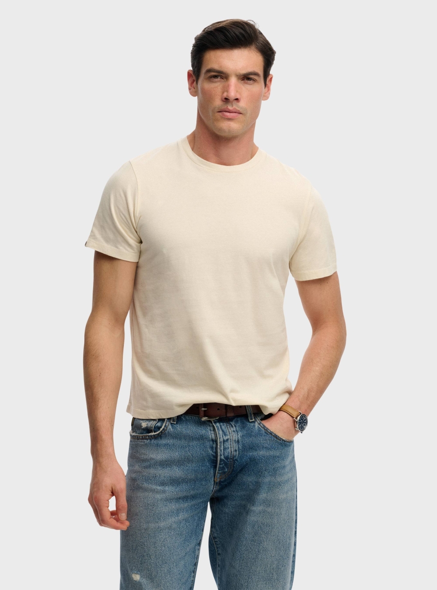 Superdry Classic Essential T-Shirt - Ecru