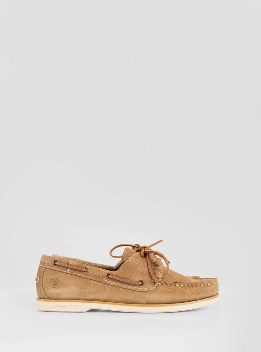 Lumberjack Navigator Boat Shoes - Beige