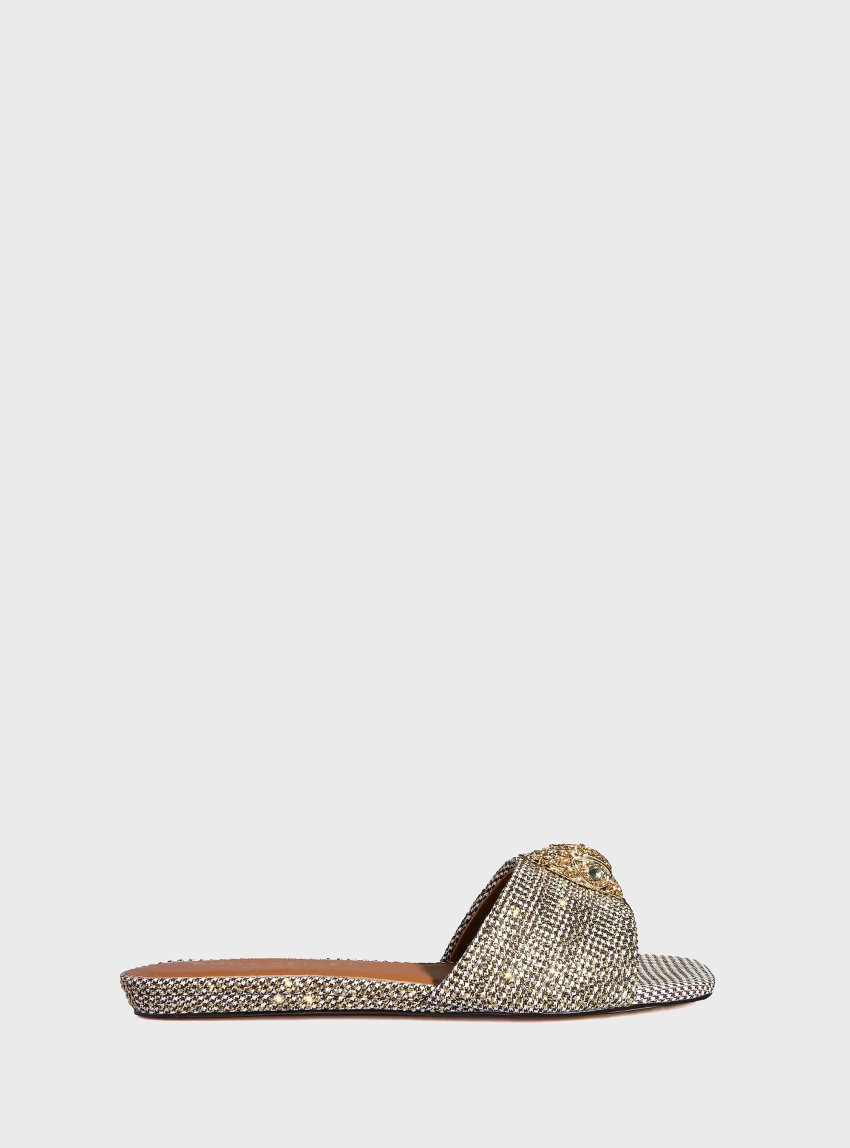 Kurt Geiger Kensington Flat Sandals - Beige