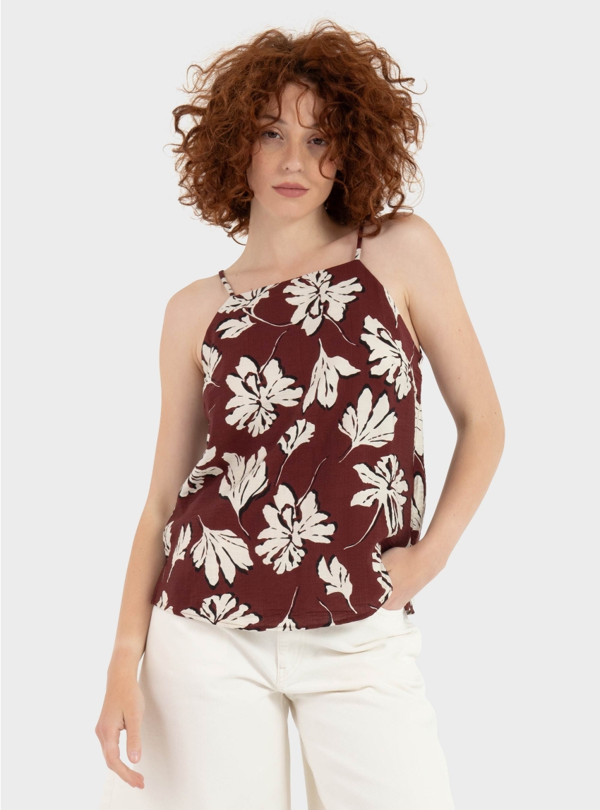 Vero Moda Jennifer Singlet Top - Bordeaux