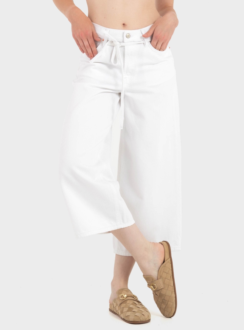 Only Gianna Mid Waist Culottes - White