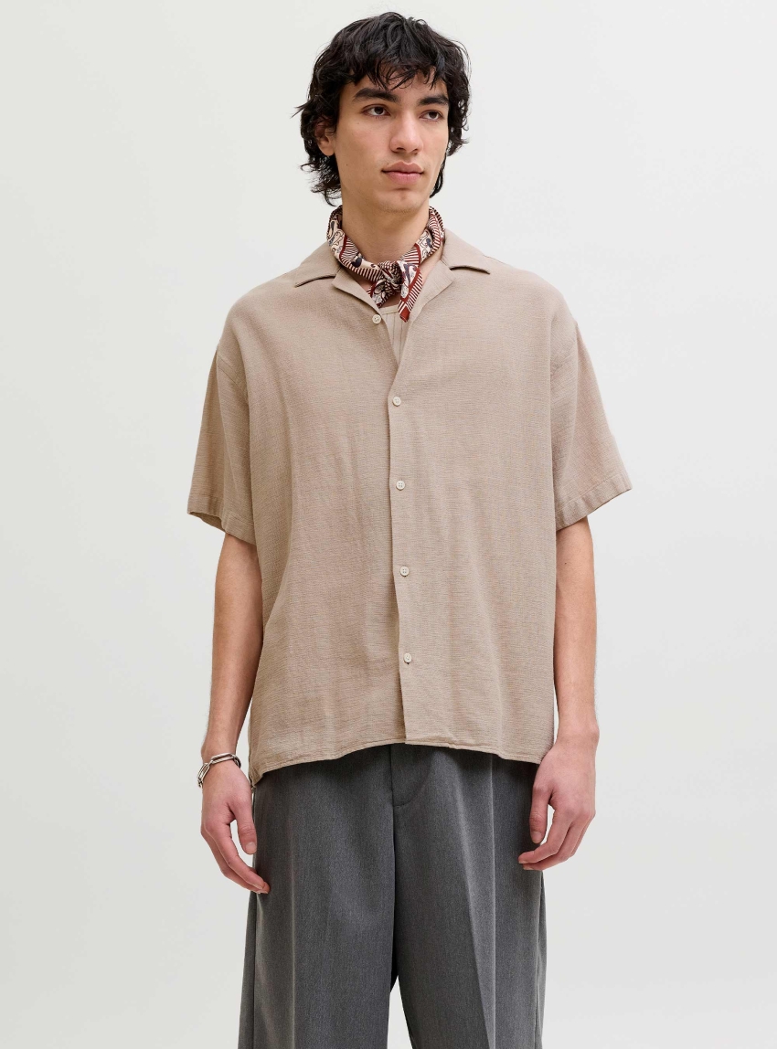 Jack & Jones Liam Resort Shirt - Beige