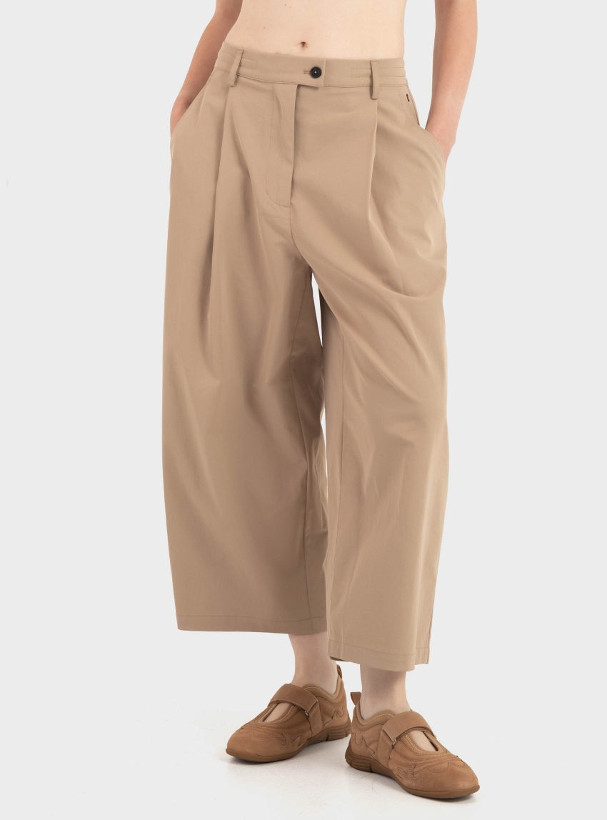 Save The Duck Asap Eugenia Pleated Pants - Beige