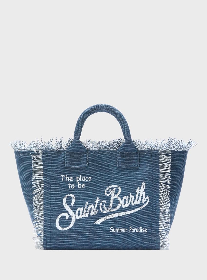 MC2 Saint Barth Colette Hand Bag With Strap - Blue