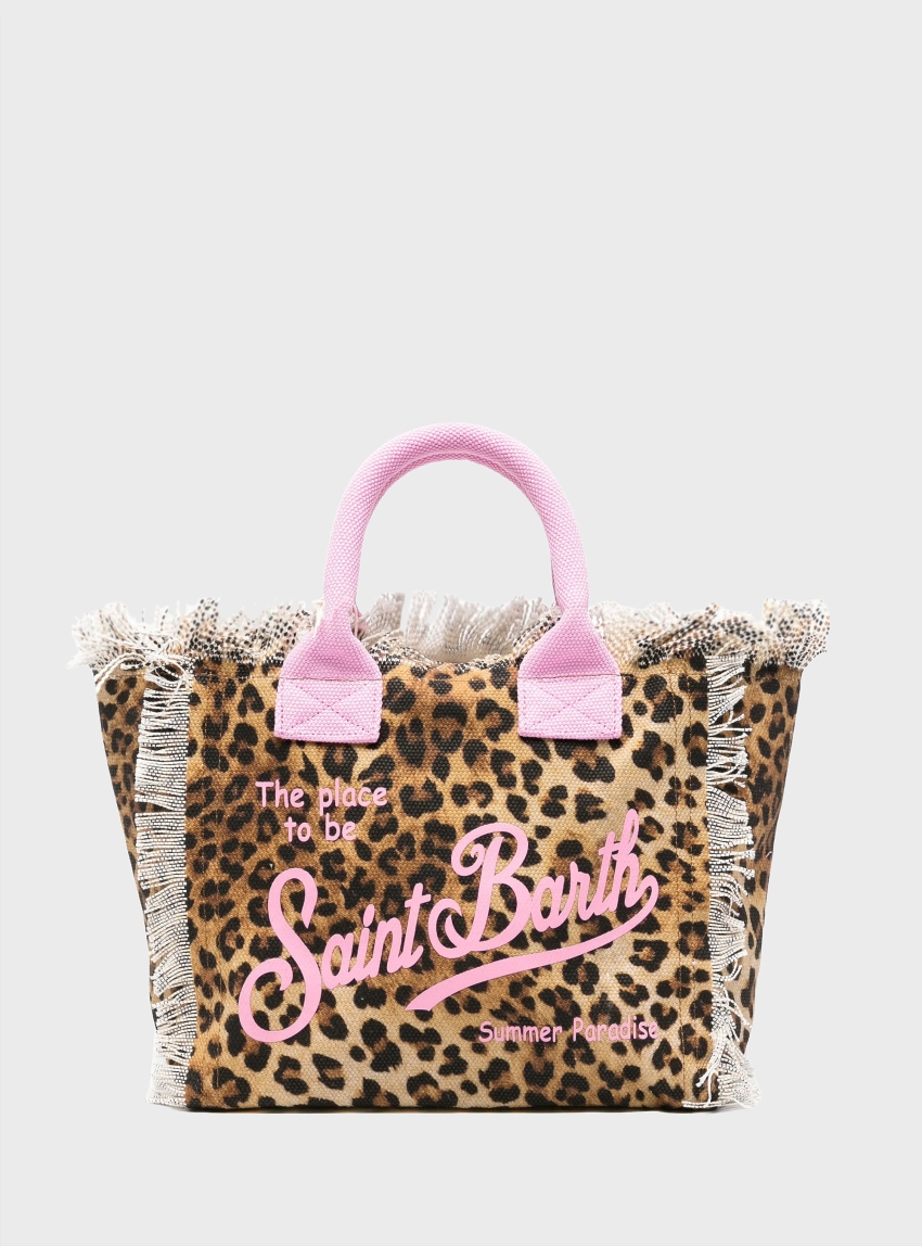 MC2 Saint Barth Colette Hand Bag With Strap - Leopard Print