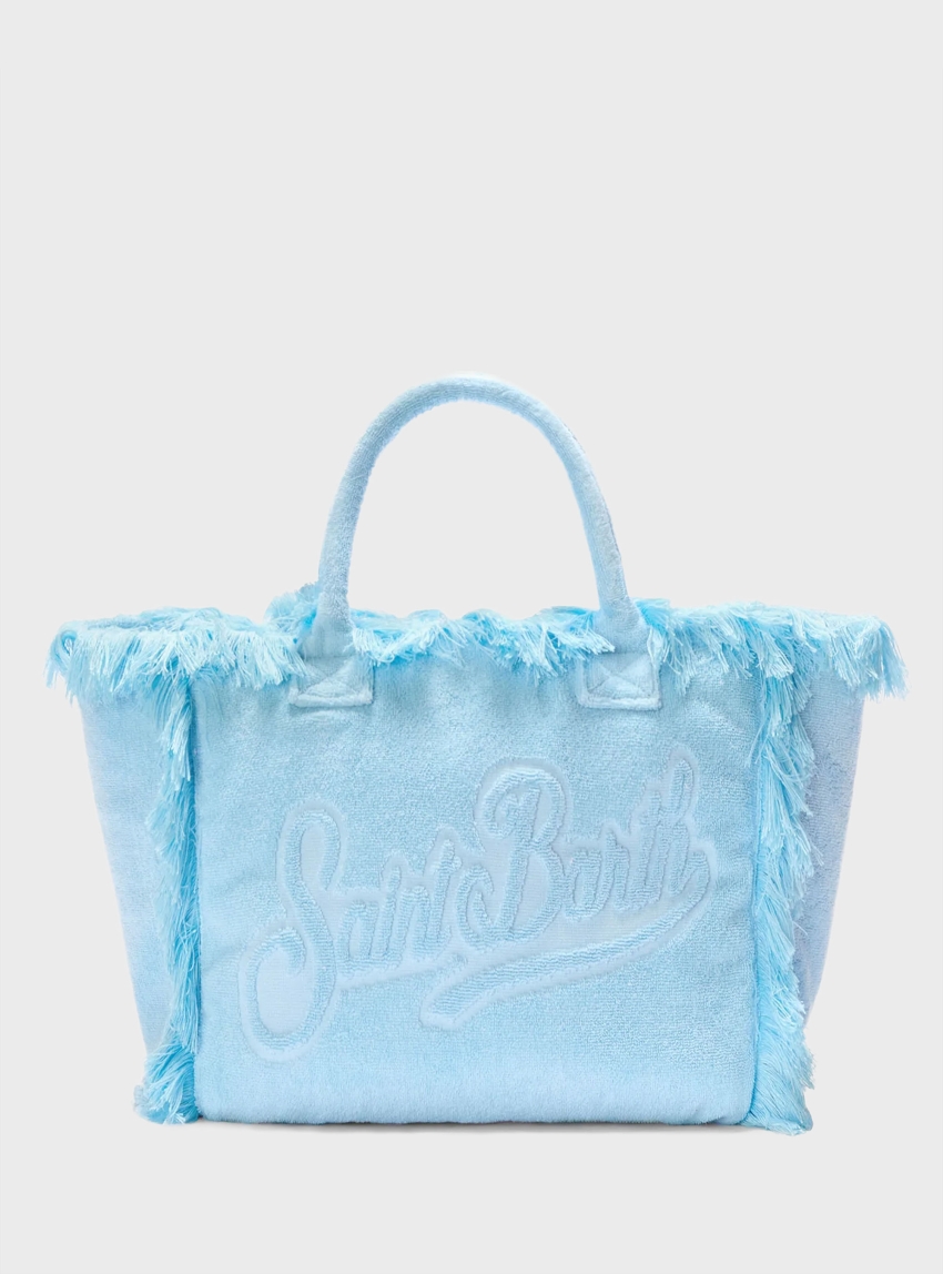 MC2 Saint Barth Vanity Terry Effeect Shoulder Bag - Light Blue