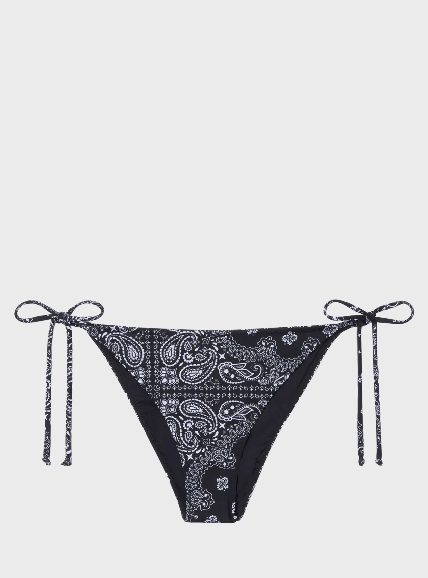 MC2 Saint Barth Bandanna Bikini Bottoms - Black