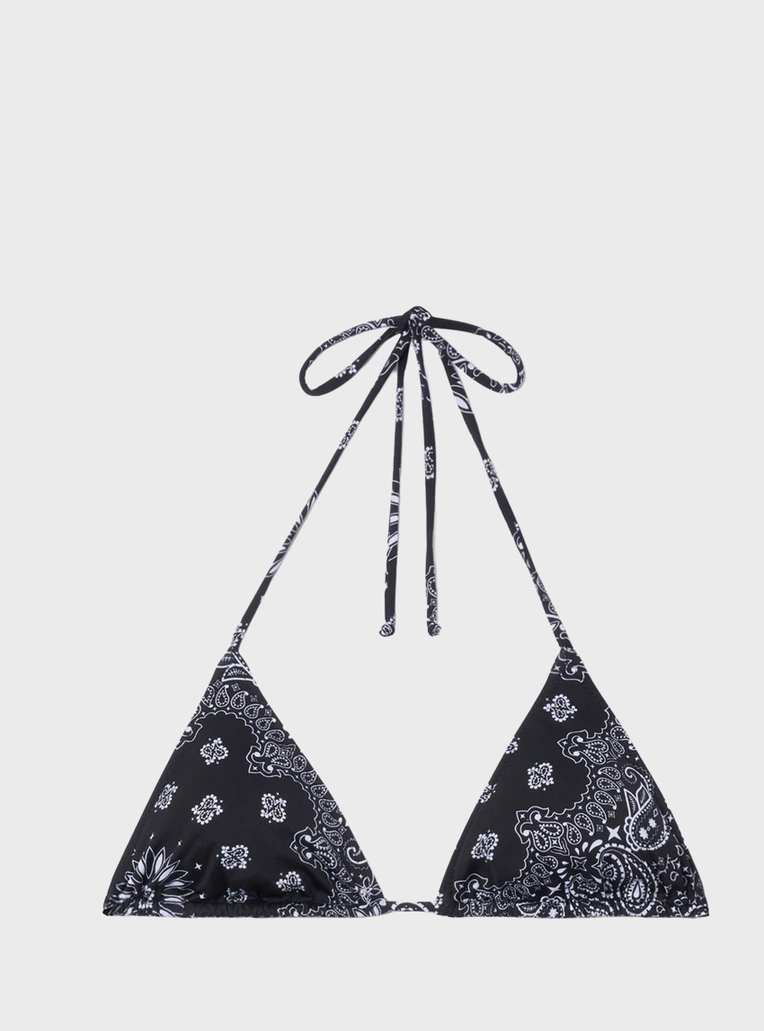 MC2 Saint Barth Triangle Bikini Top - Black