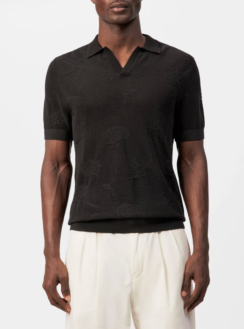 Drykorn Braian Regular Fit Knitted Polo - Brown