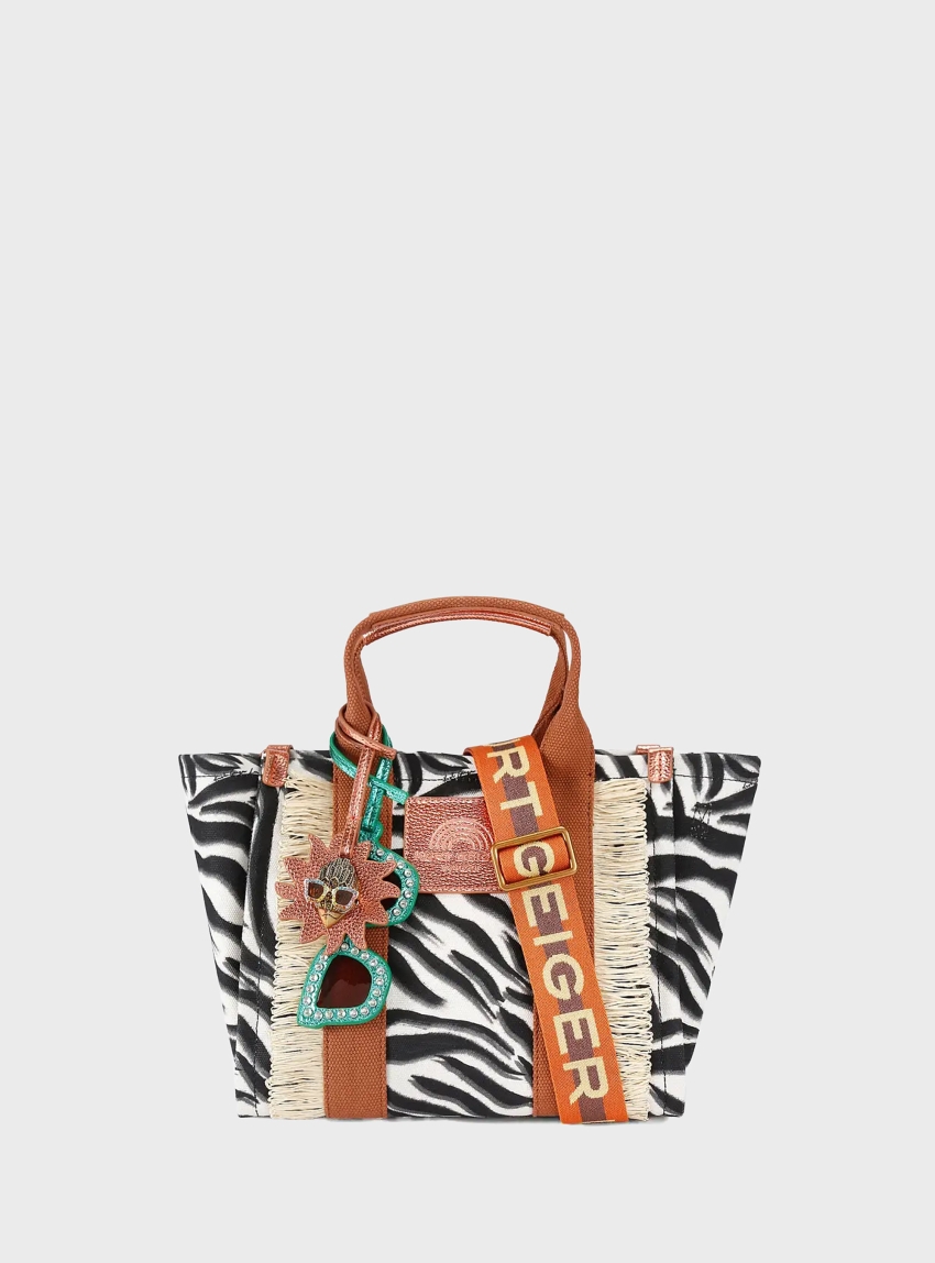 Kurt Geiger Southbank Small Shopper Bag - Black & White