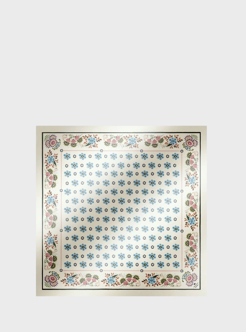 Weekend Max Mara Patterned silk twill foulard - Floral