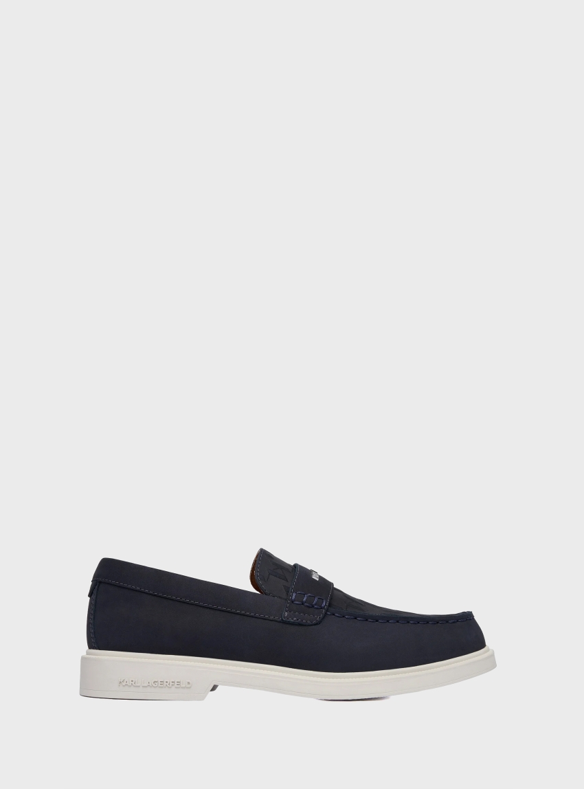 Karl Lagerfeld Kori Monogram Loafers - Navy