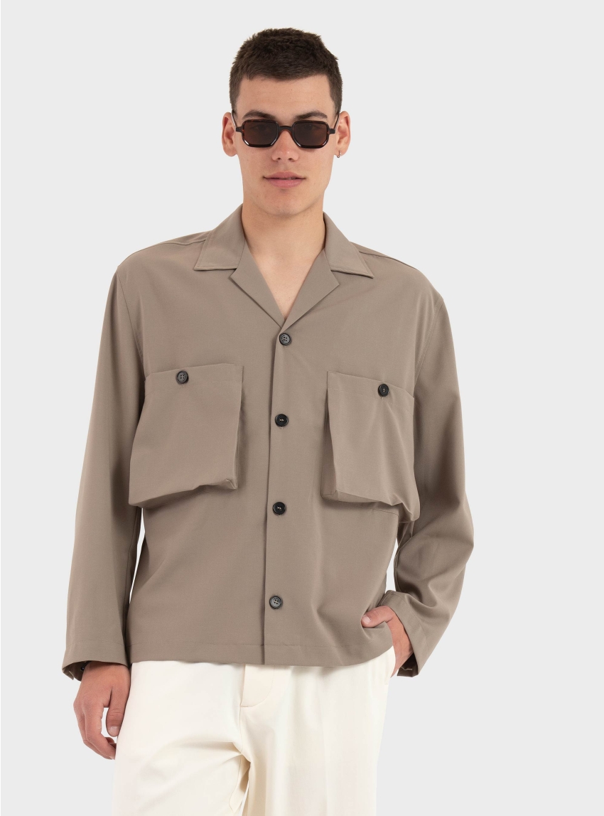 I'm Brian Loose Fit Shirt - Taupe