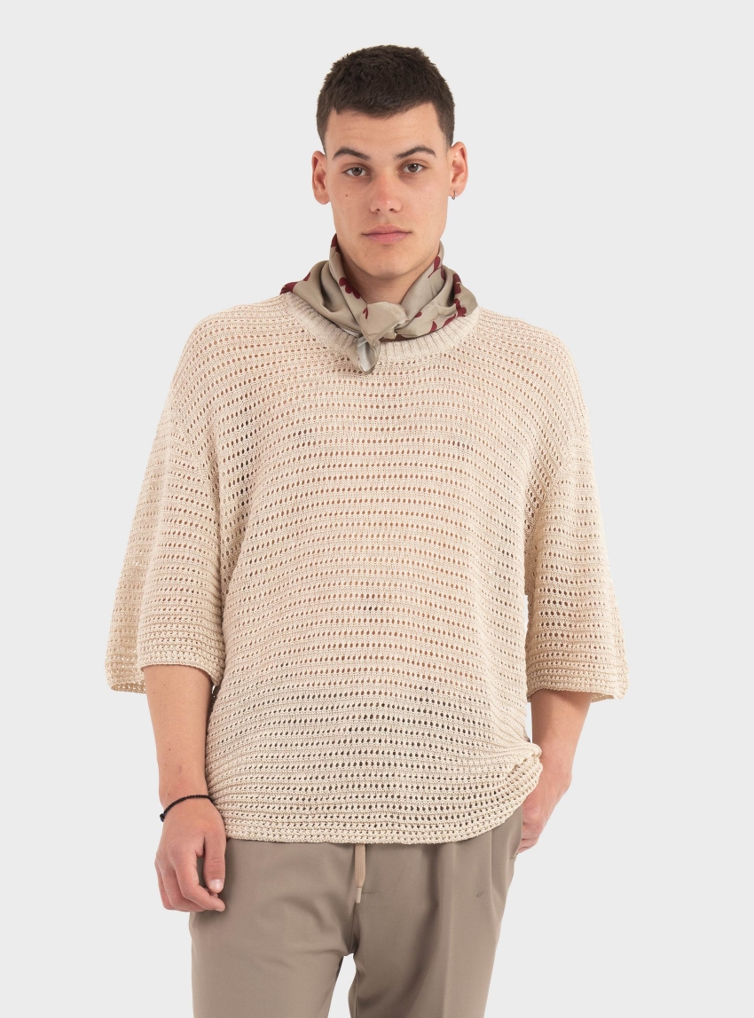 I'm Brian Knitted T-Shirt - Beige