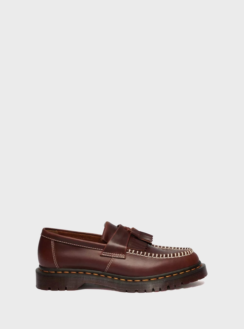 Dr Martens Adrian Orleans Leather Tassel Loafers - Bordeaux