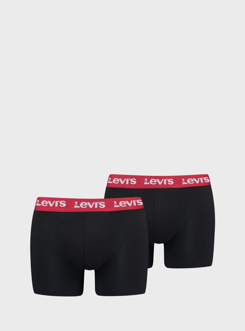 Levis 2-Pack Repeat Logo Boxer Briefs - Red