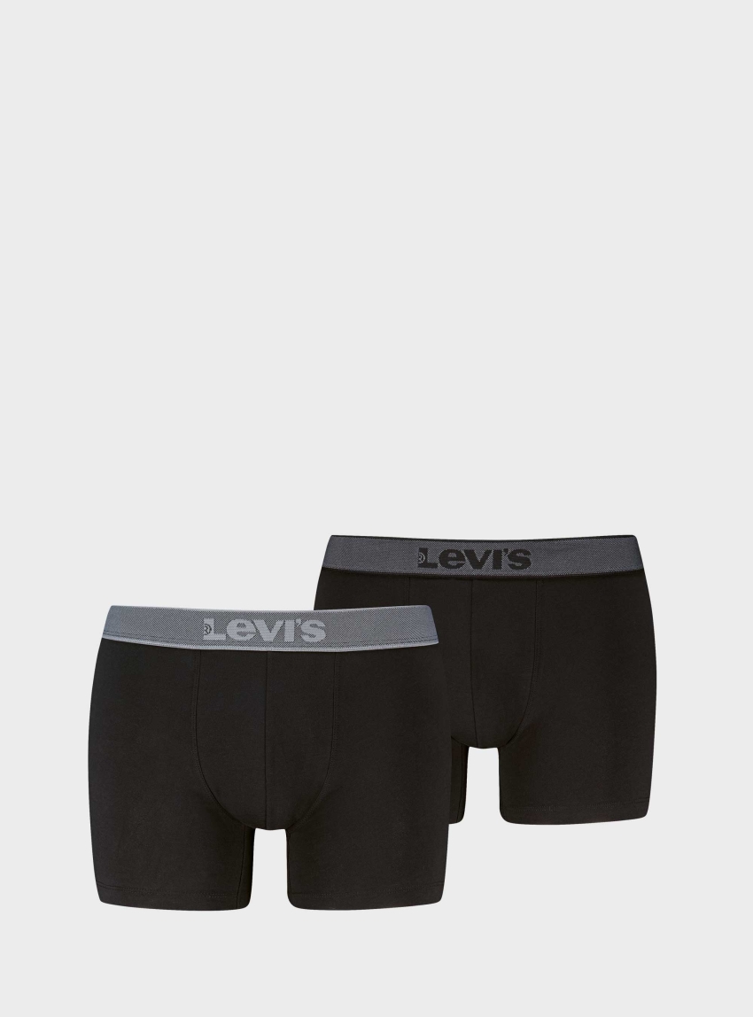 Levis 2-Pack Twill Boxer Briefs - Black