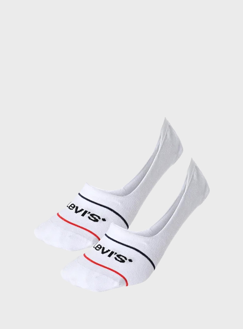 Levis 2-Pack Low Rise Sport Socks - White