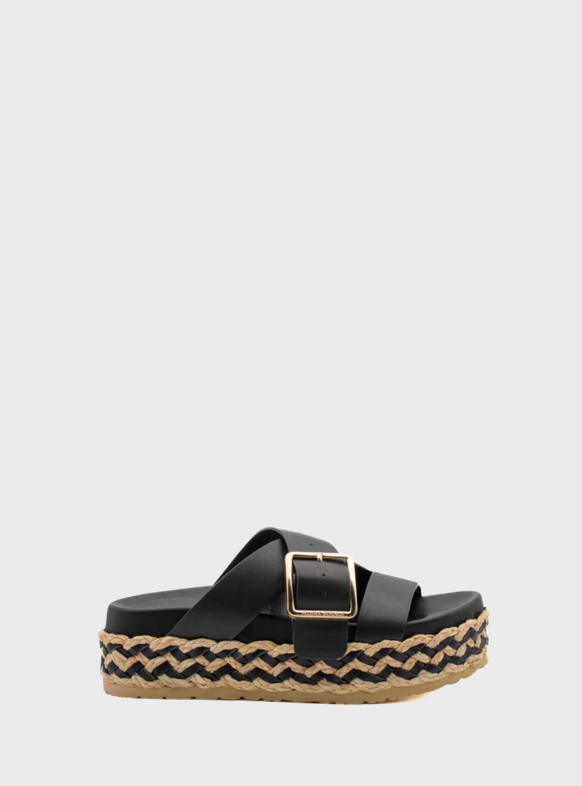 Paloma Barcelo Vienna Platform Sandals - Black