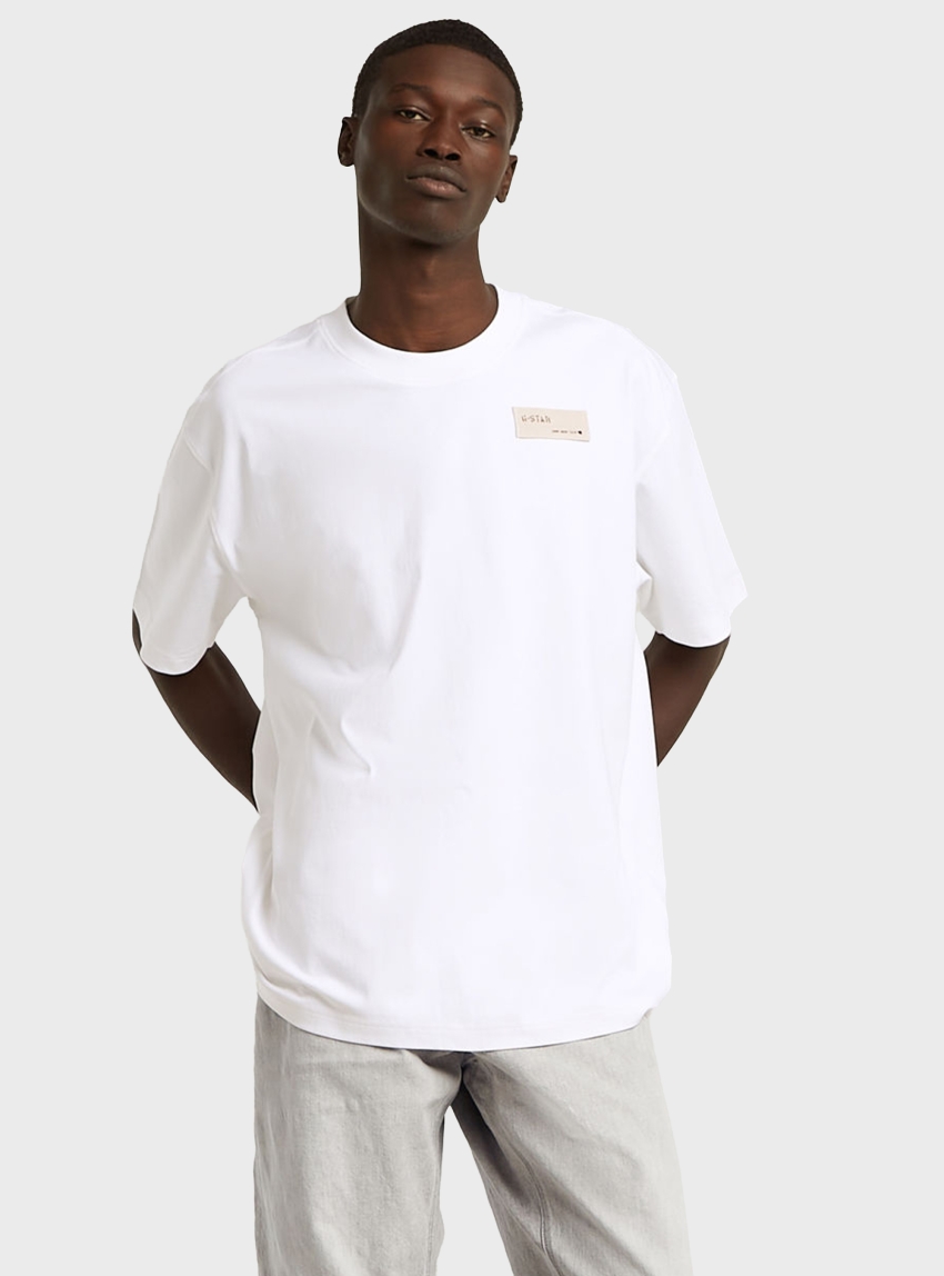 G-Star Hb Badge Relaxed T-Shirt - White
