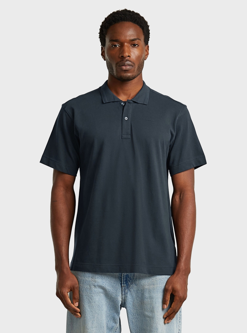 G-Star Core Regular Jacquard Polo - Blue
