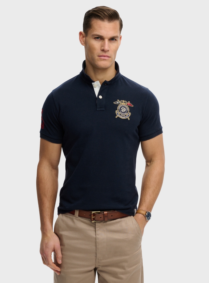 Superdry Crest Polo Shirt - Navy